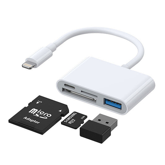 Joyroom OTG Lightning - USB-A / microSD Joyroom, Weiß S-H142