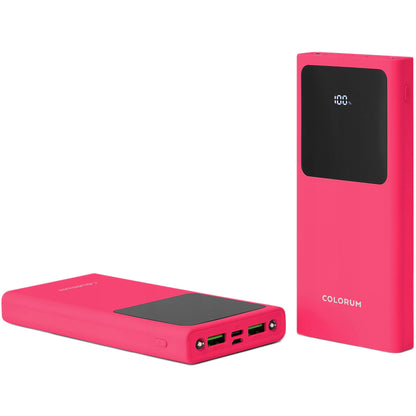 Externe Batterie Colorum CPB10-02, 10000mAh, 10W, 2 x USB-A, Magenta