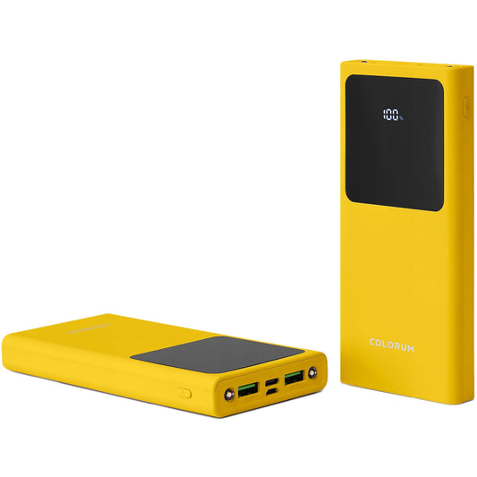 Externe Batterie Colourum CPB10-02, 10000mAh, 10W, 2 x USB-A, Gelb