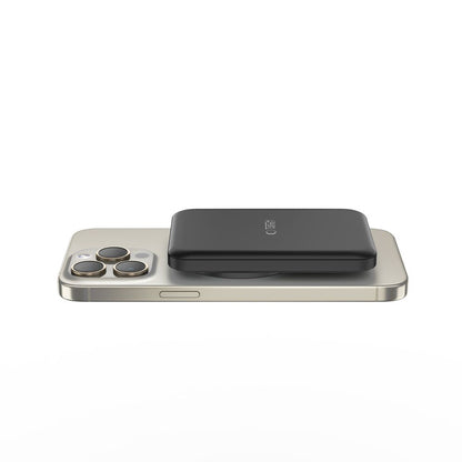 Tech-Protect PB10 LifeMag Wireless Externer Akku, 5000mAh, 15W, PD + FQI, 1 x QI - 1 x USB-C, Schwarz