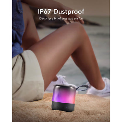 Tragbarer Bluetooth-Lautsprecher Anker SoundCore Glow Mini, 8 W, RGB, wasserdicht, schwarz A3136G11 