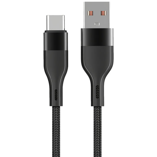 USB-A to USB-C MaXlife MXUC-07, 20W, 1m, Black 