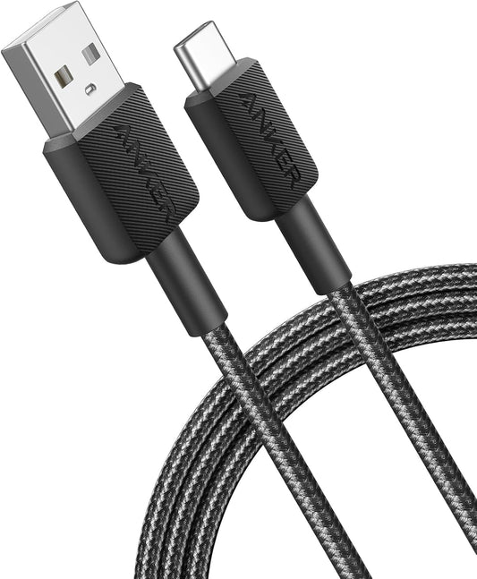 Daten- und Ladekabel USB-A - USB-C Anker 322, 18W, 0,9m, Schwarz A81H5G11 