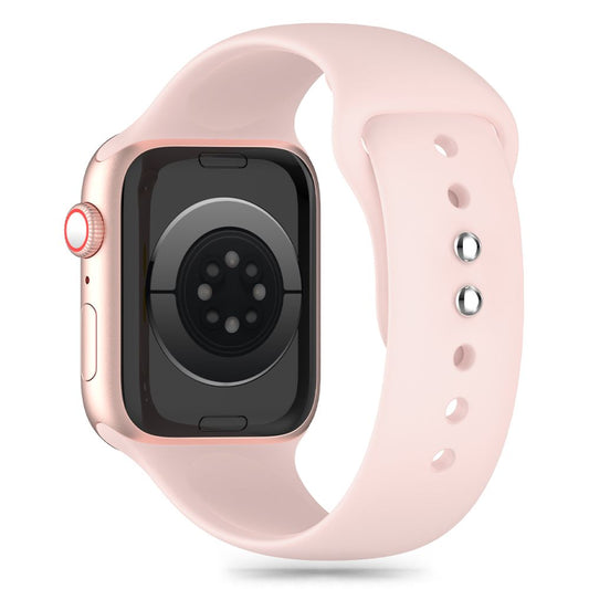 Tech-Protect Silikonarmband für Apple Watch 49mm / 45mm / 44mm / 42mm Serie, Pink 