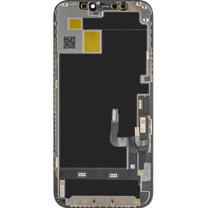 JK Touchscreen Display für Apple iPhone 12 / 12 Pro, mit Rahmen, OLED IC Movable Version, Schwarz