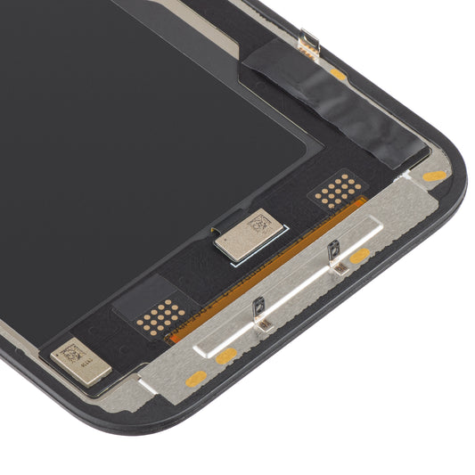 ZY Touchscreen Display für Apple iPhone 15 Pro, mit Rahmen, In-Cell IC Movable LCD Version, Schwarz 