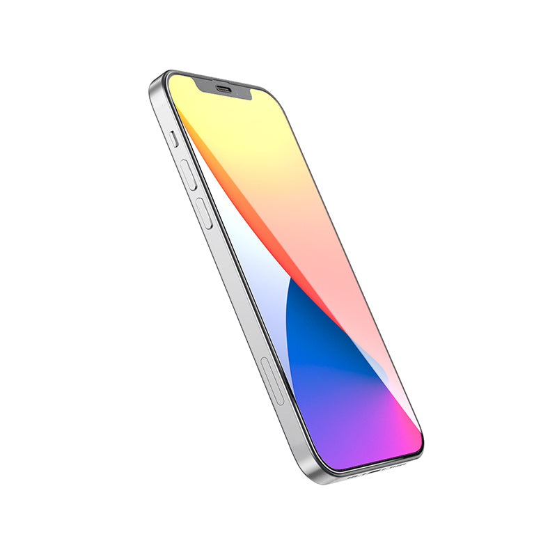 BF3 Borofone BF3 Displayschutzfolie für Apple iPhone 12 Pro Max, Glas geschützt, Vollverklebung, Schwarz 