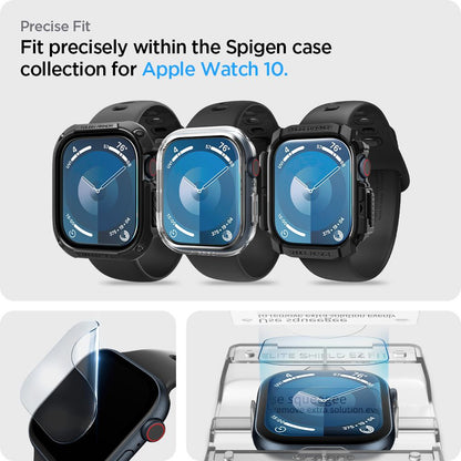 Spigen Elite Shield EZ FIT für Apple Watch 46mm Serie, Set 2 Stück, Kunststoff AFL08579 