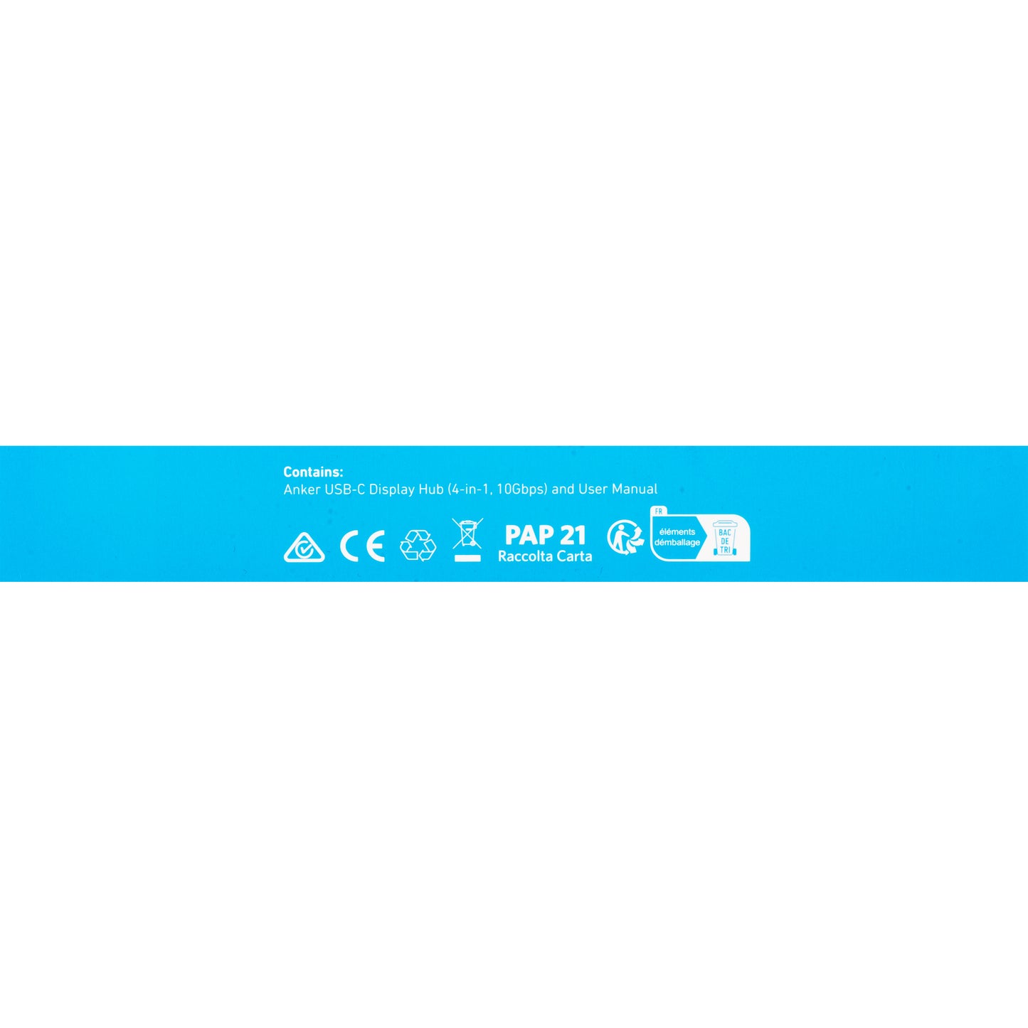 Anker USB-C Hub, 4 x USB-C, Black A8340GA1 