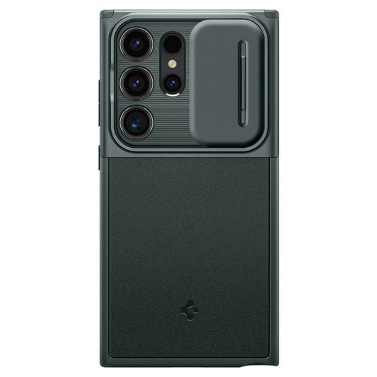 Case for Samsung Galaxy S24 Ultra S928, Spigen, OPTIK ARMOR, Green ACS07314 