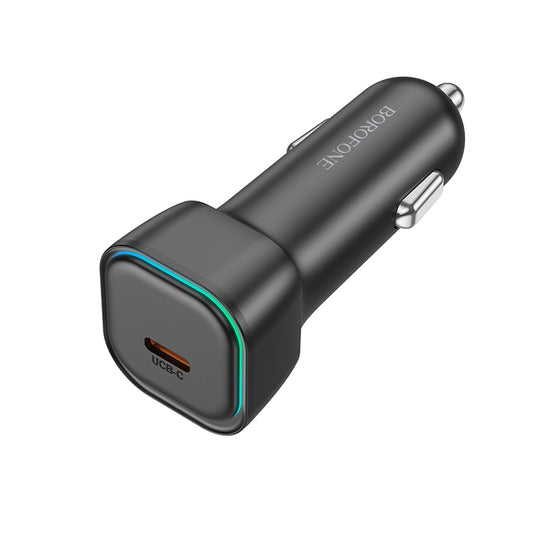 Autoladegerät mit Lightning-Kabel Borofone BZ28 Trophie, 30W, 3A, 1 x USB-C, Schwarz 