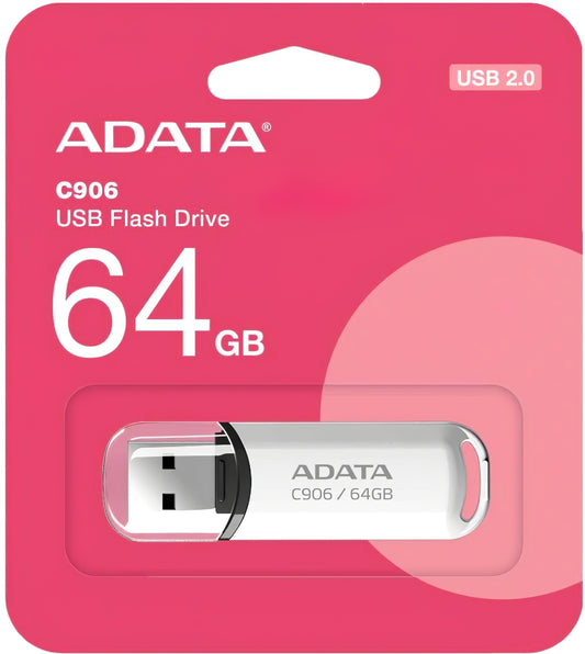 USB-A Externer Speicher Adata C906, 64Gb AC906-64G-RWH 